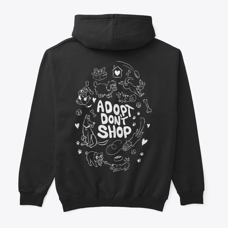 Adopt Don't Shop (White Design)